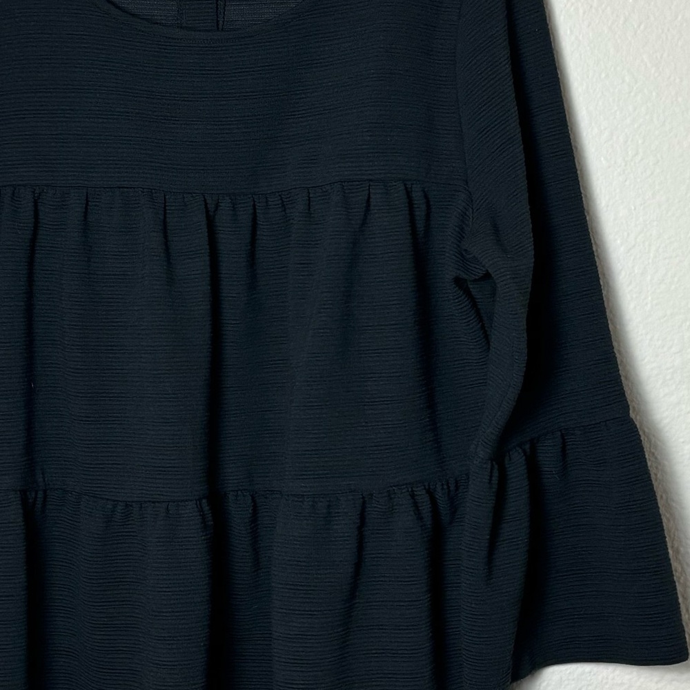 J.Crew Button-Back Tiered Bell-Sleeve Top Woman's Size Medium - Picture 15 of 16